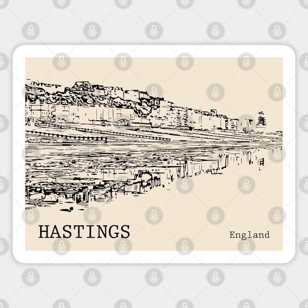 Hastings England Magnet by Lakeric